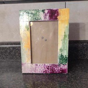 India handcrafted Vibrant World Traveler Picture Frame